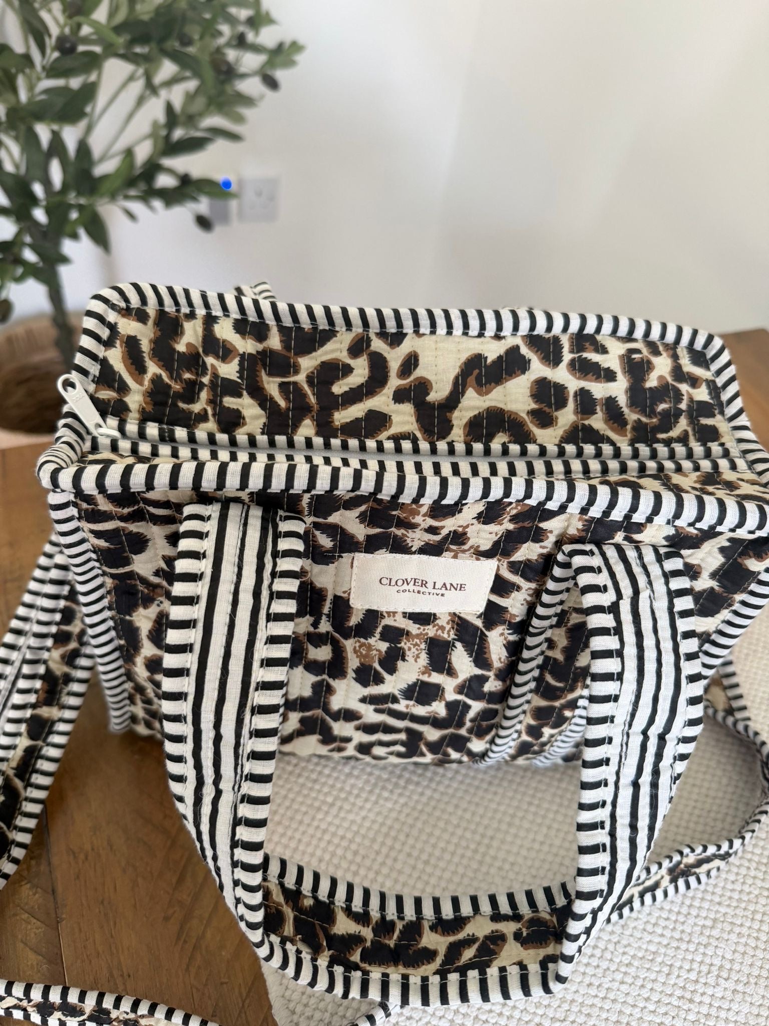 Mini Crossbody Leopard Print Tote Bag