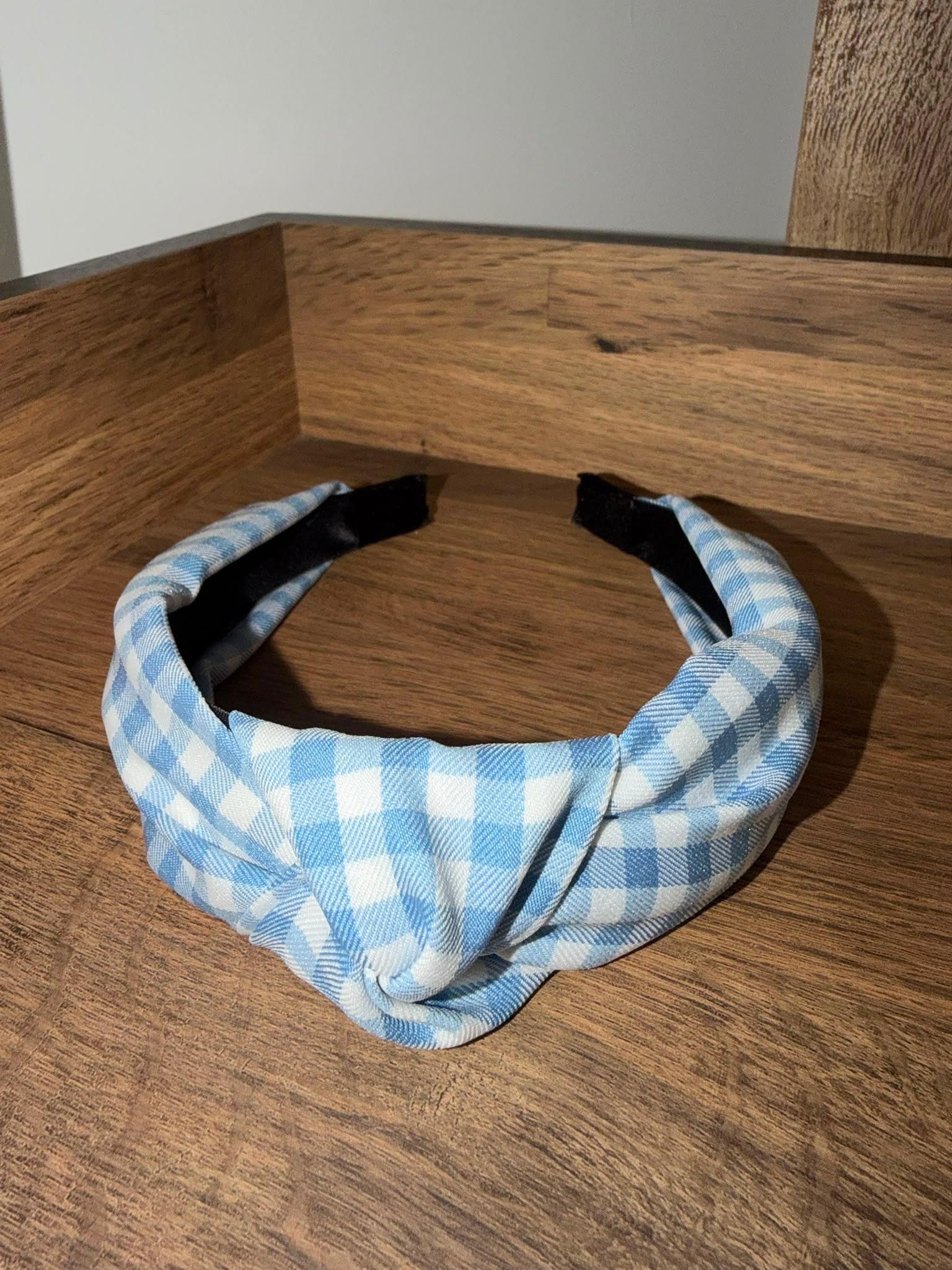 Gingham Knot Headband