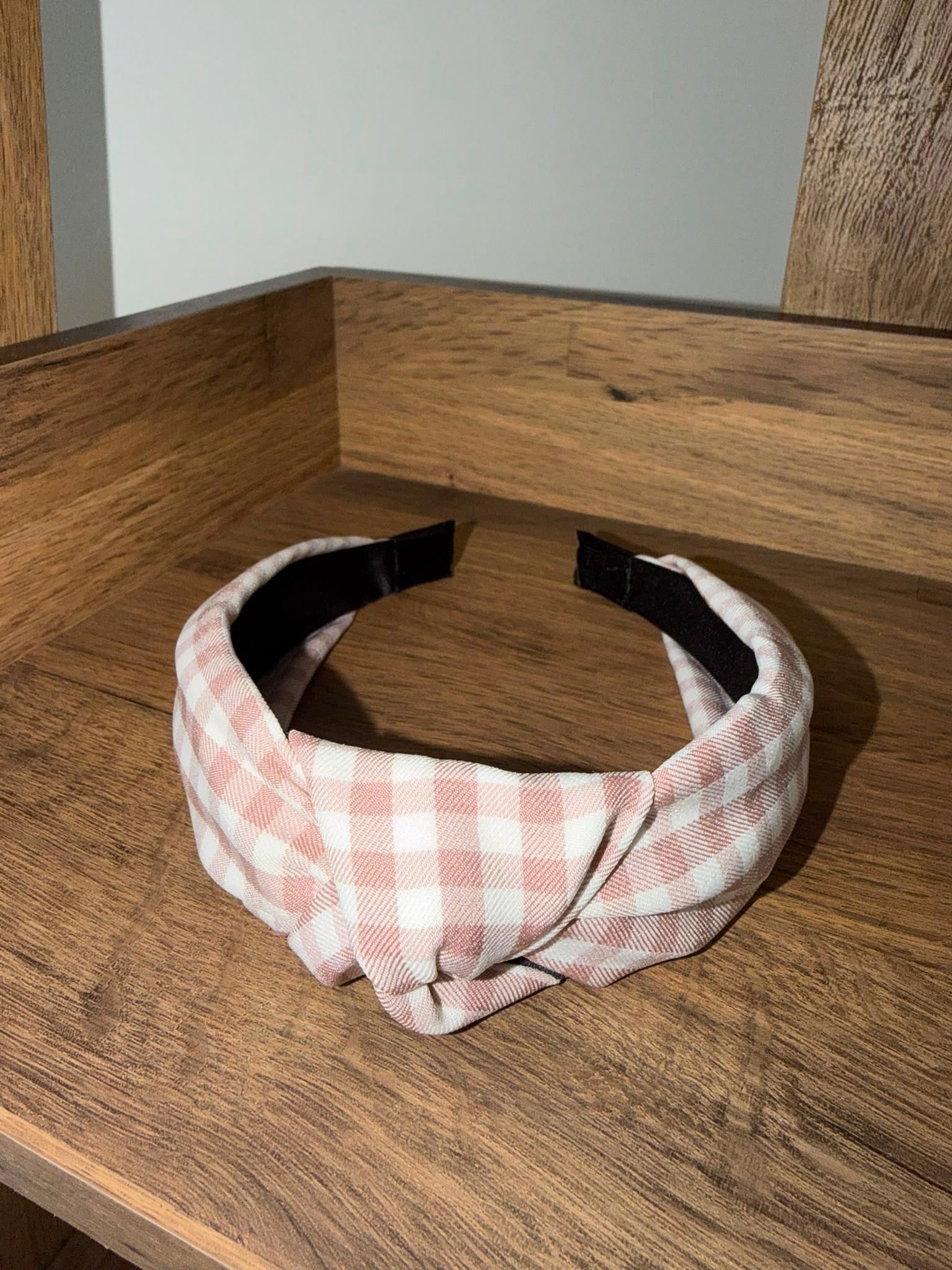 Gingham Knot Headband